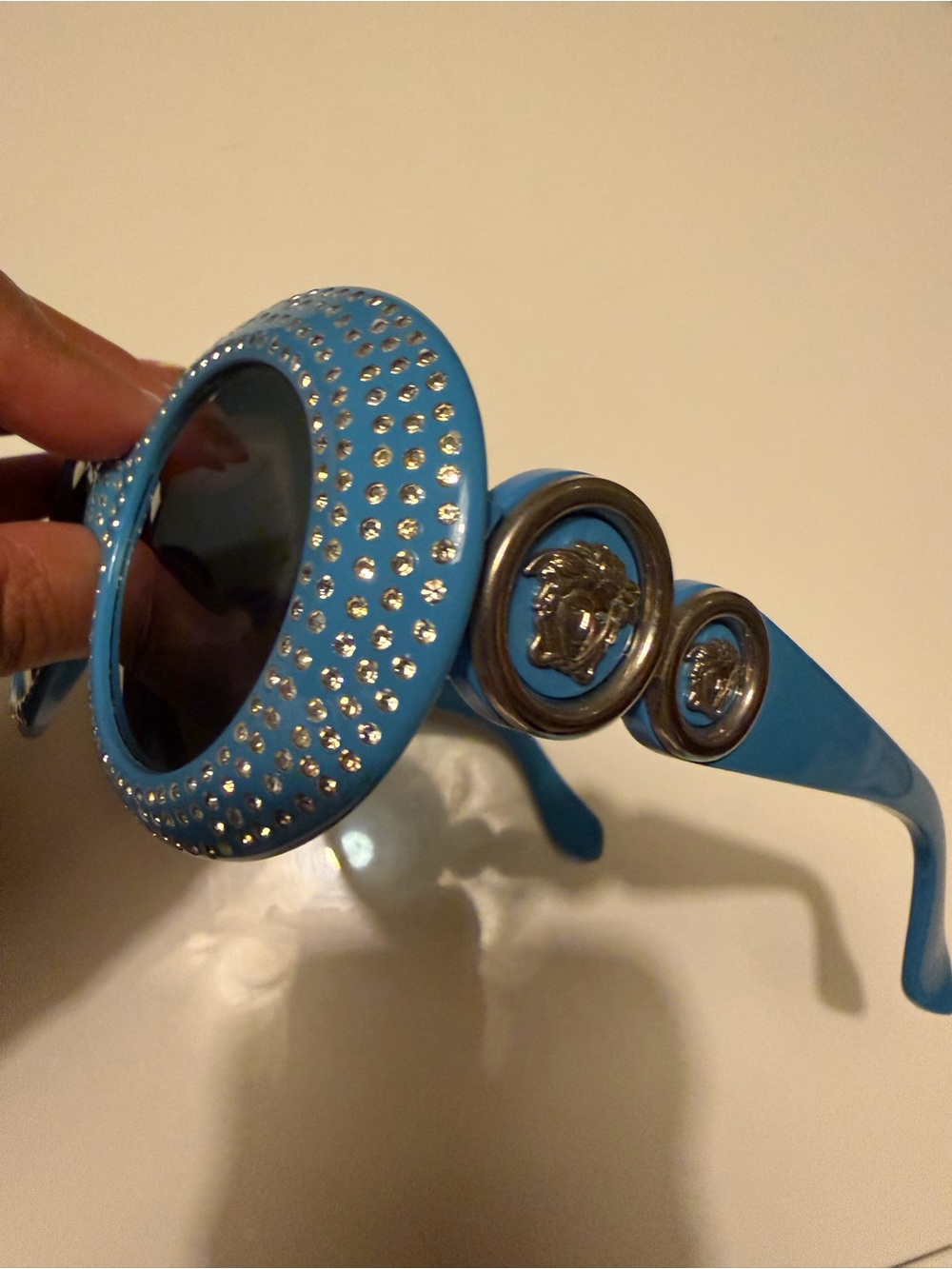 Gianni Versace Runway Vintage Luxury Archival, FW 1996 Rhinestone sunglasses